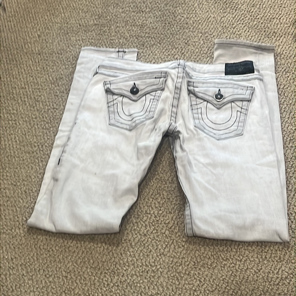 True religion Julie jeans gray acid wash size 29